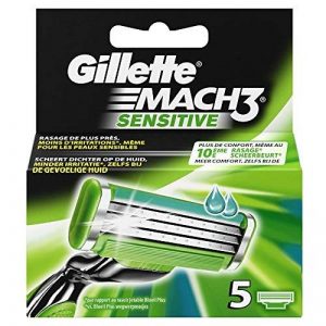 Ancienne Version/Gillette Mach3 Sensitive Lames De Rasoir Pour Homme - 5 Recharges de la marque Gillette image 0 produit