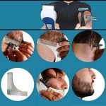 Inoxydable Barbe kit d'outils de coupe, Surge barbe Shaping Peigne, ciseaux et rasoir droit Y compris les lames 10pcs de la marque CUGLB image 5 produit