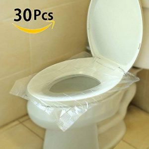 Protege Toilette Jetable, [30 PCS] Snncn Couvre-Sièges WC en papier jetables pour le voyage Femme Enceinte, emballage individuel de la marque image 0 produit